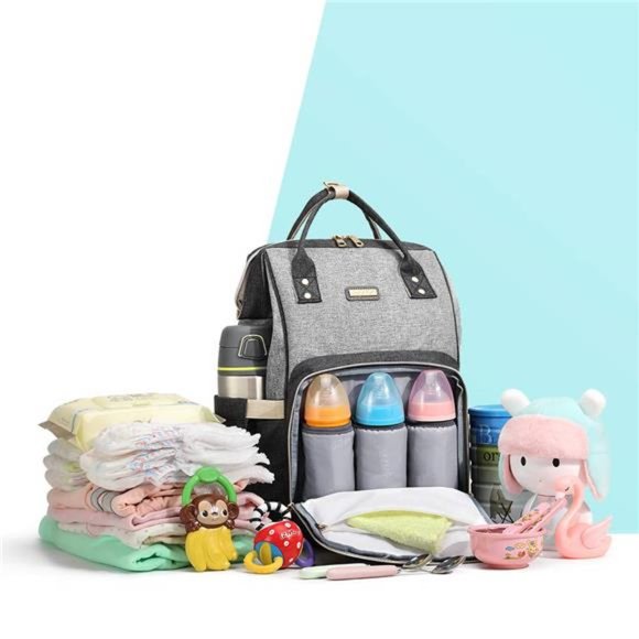 Diaper Bag Backpack Diaper Bags for Women Baby Bags Diaper Bag with Changing Pad - Picture 3 of 6